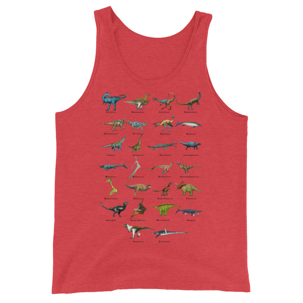 Age of Dinosaurs Alphabet Tank Top