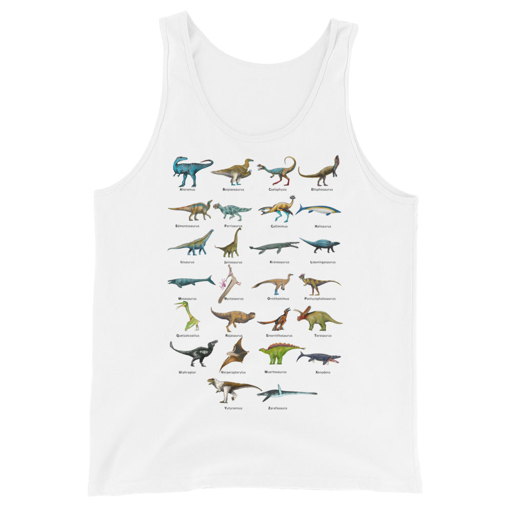Age of Dinosaurs Alphabet Men's Tank Top