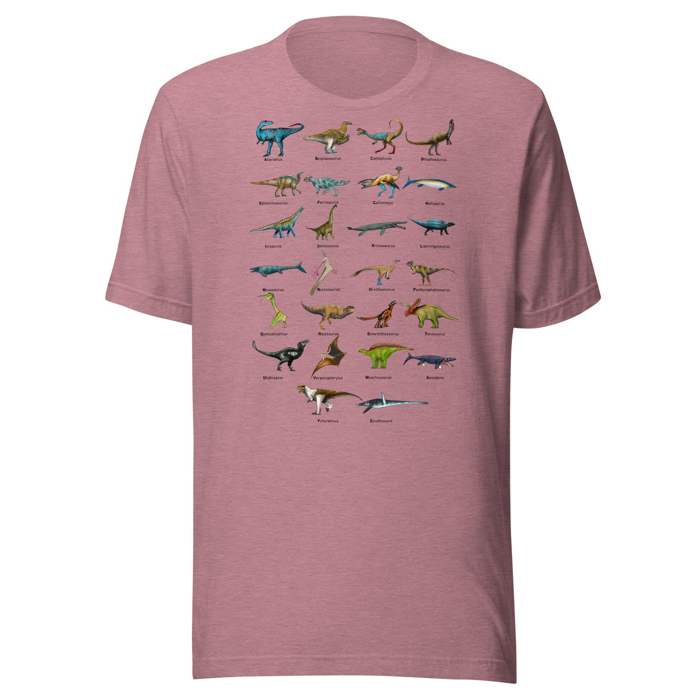 Age of Dinosaurs Alphabet Unisex t-shirt