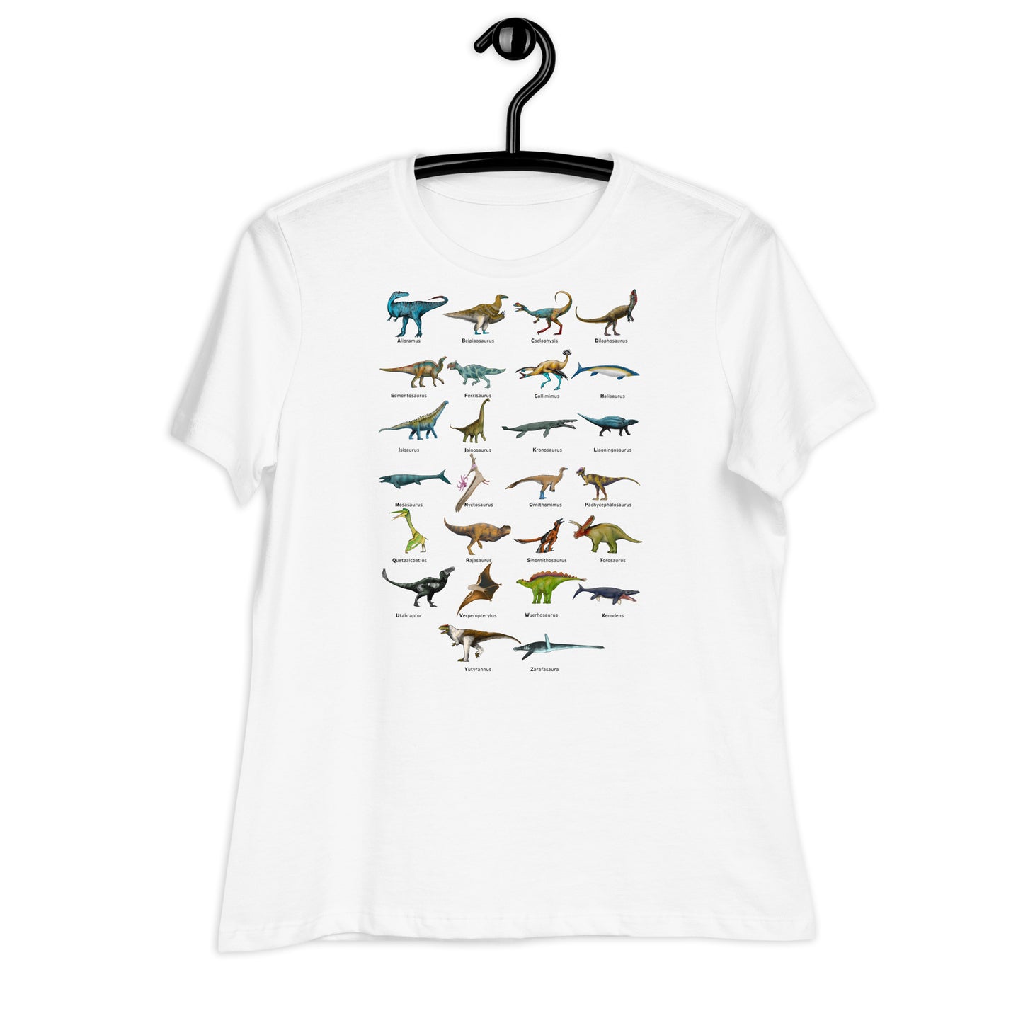Age of Dinosaurs Alphabet Women's Relaxed T-Shirt