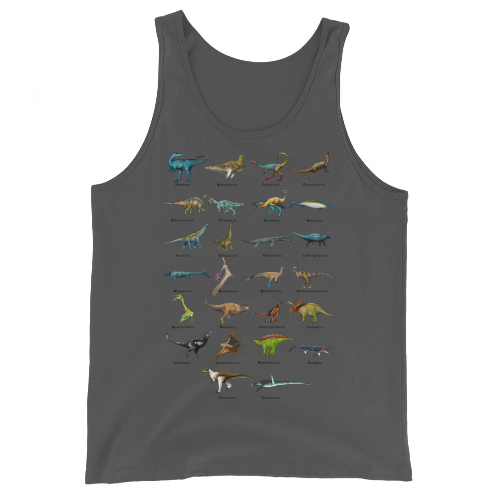 Age of Dinosaurs Alphabet Men's Tank Top