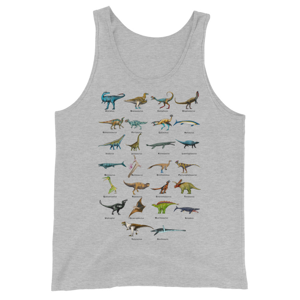 Age of Dinosaurs Alphabet Men's Tank Top