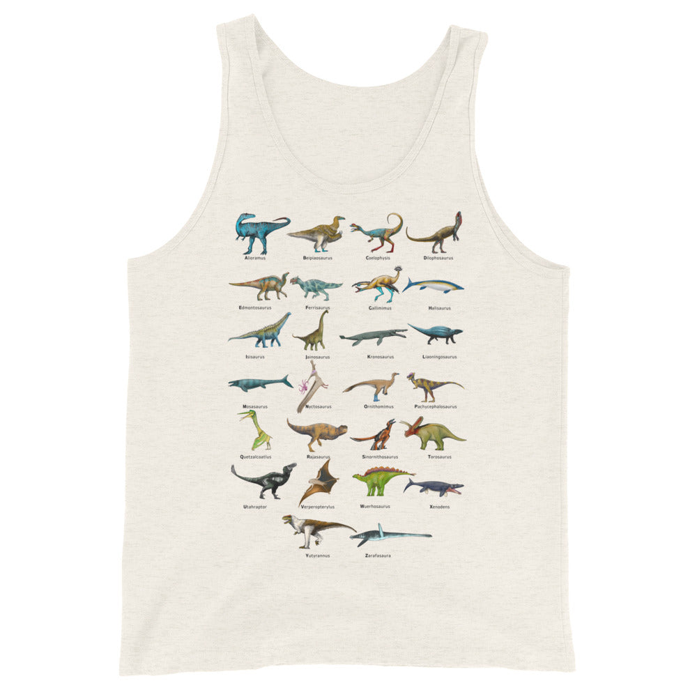 Age of Dinosaurs Alphabet Men's Tank Top