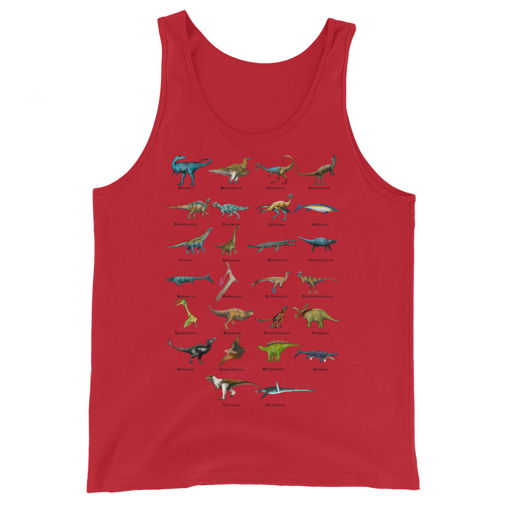 Age of Dinosaurs Alphabet Men's Tank Top