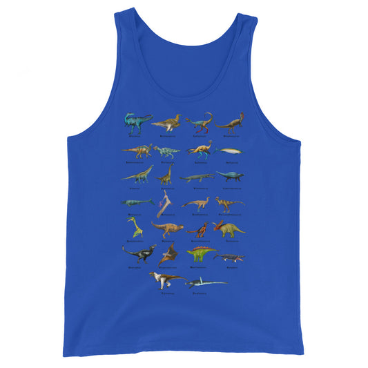 Age of Dinosaurs Alphabet Men's Tank Top
