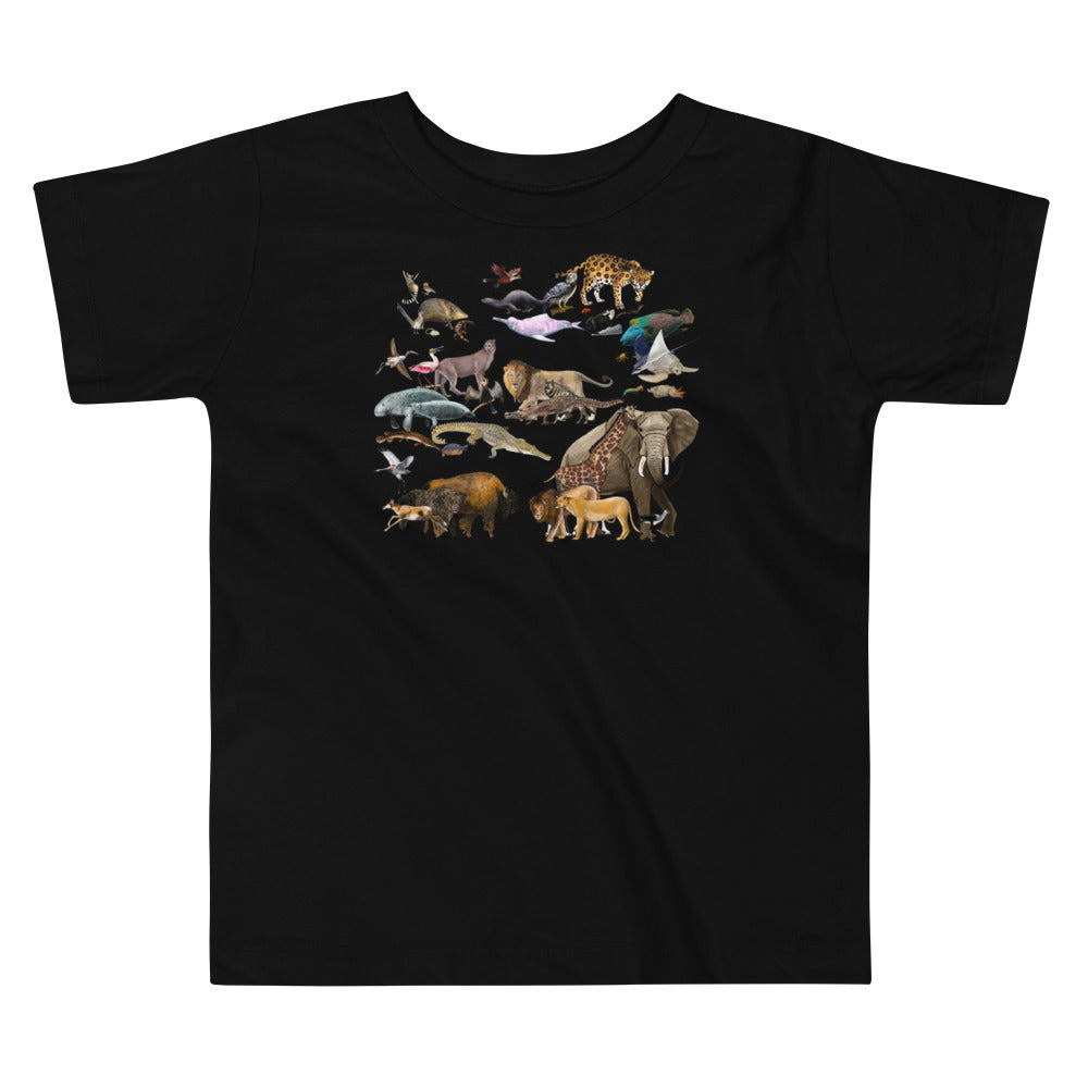 Animals of the World Toddler Short Sleeve Tee