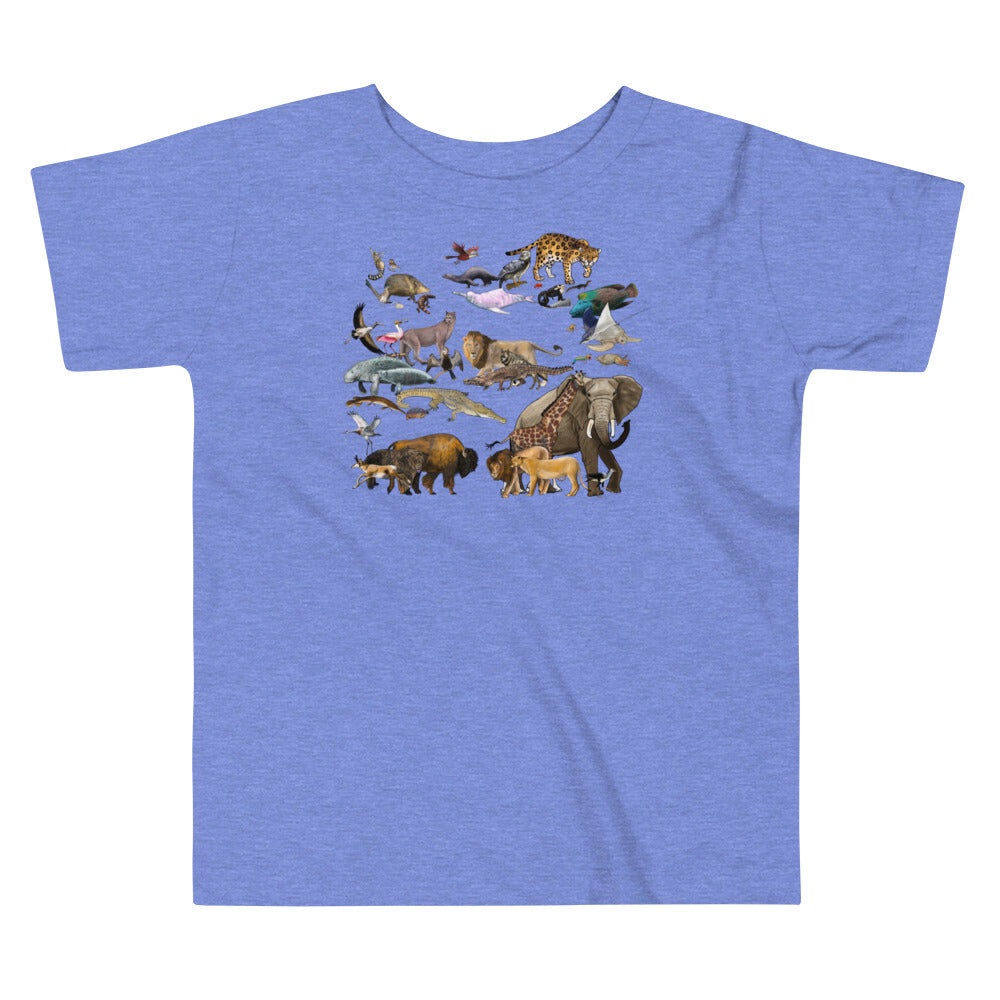 Animals of the World Toddler Short Sleeve Tee