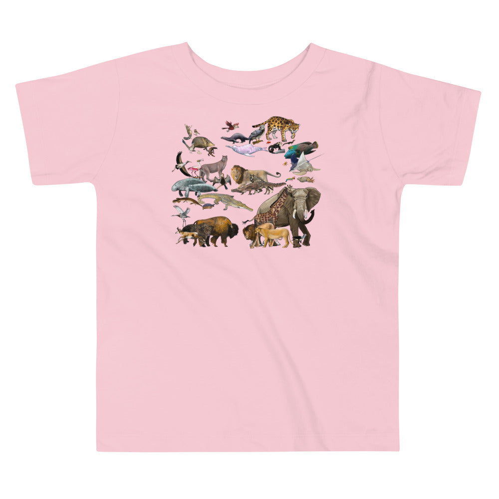 Animals of the World Toddler Short Sleeve Tee