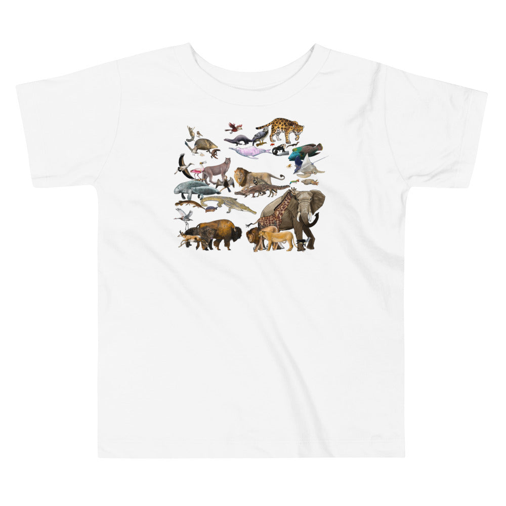 Animals of the World Toddler Short Sleeve Tee