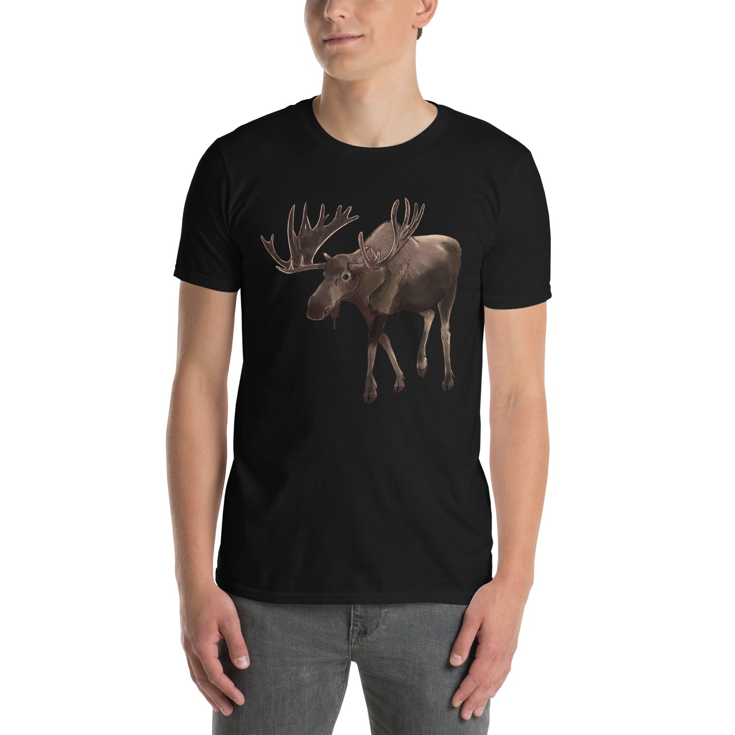 Moose Short-Sleeve Unisex T-Shirt