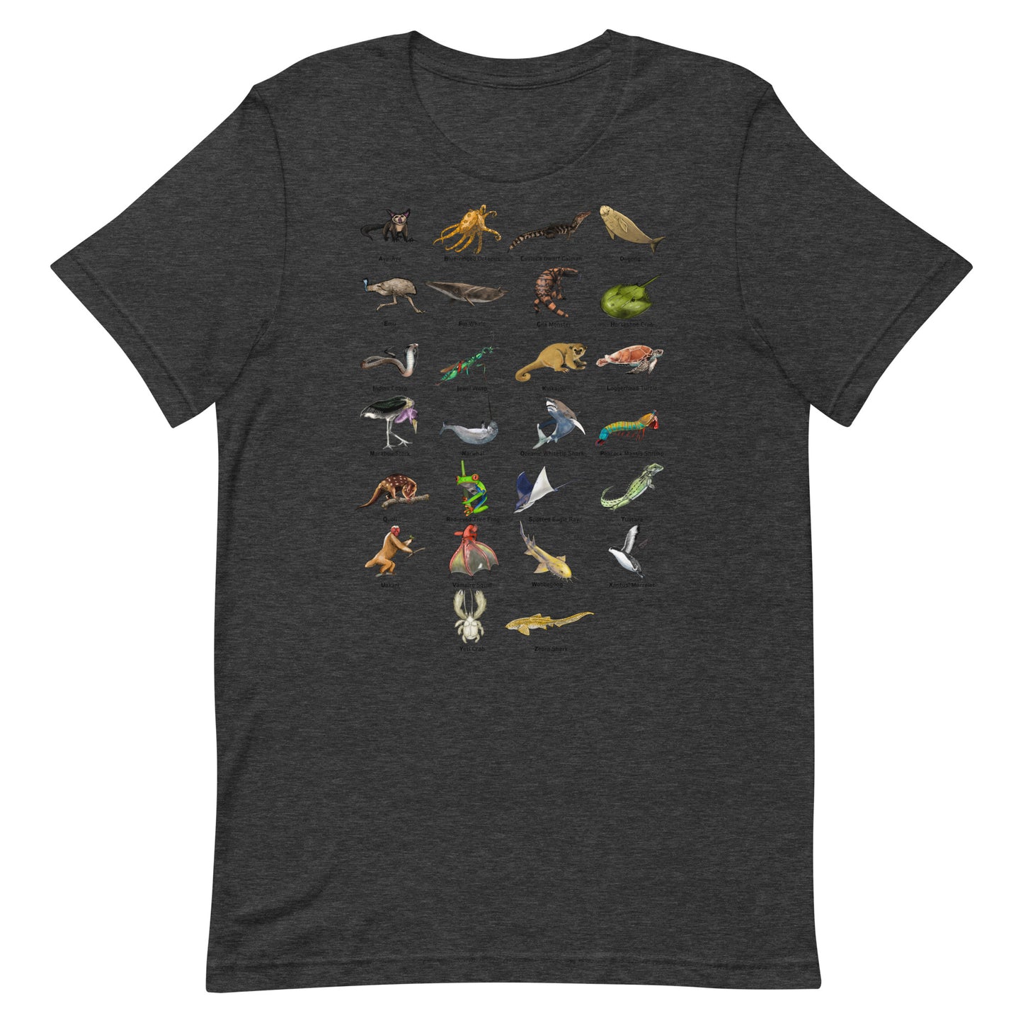Animal Alphabet Unisex t-shirt