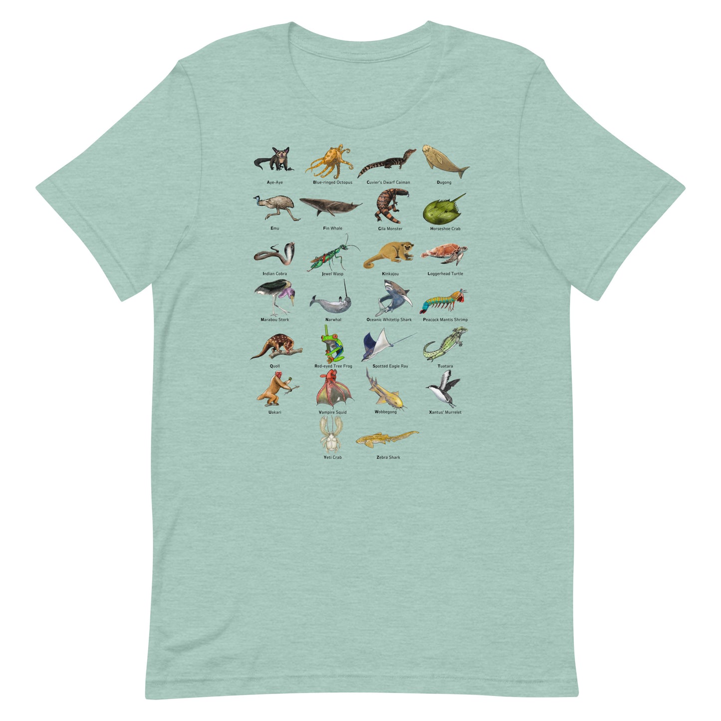 Animal Alphabet Unisex t-shirt