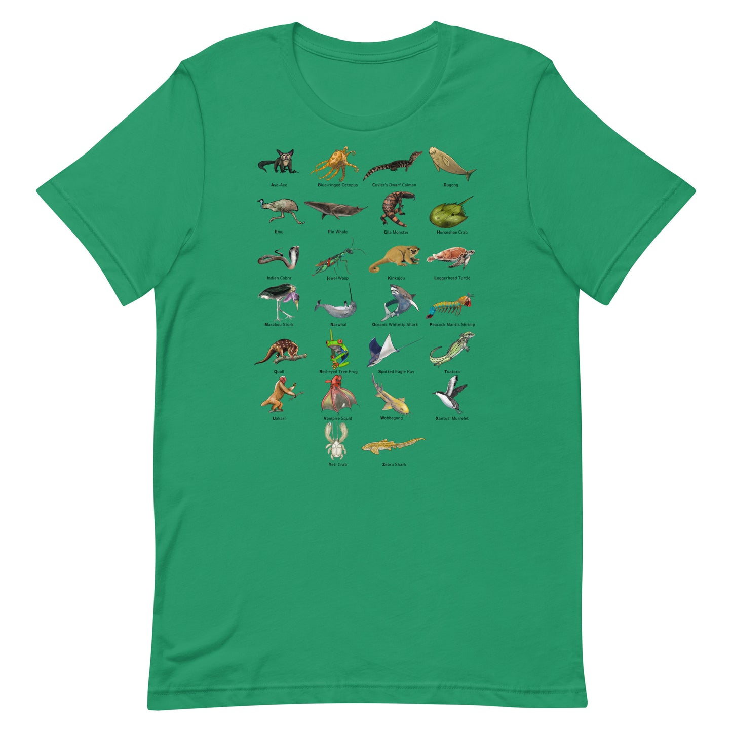 Animal Alphabet Unisex t-shirt