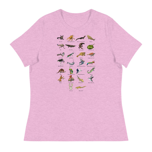 Animal Alphabet Women's Relaxed T-Shirt