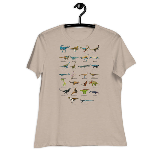 Age of Dinosaurs Alphabet Women's Relaxed T-Shirt