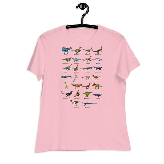 Age of Dinosaurs Alphabet Women's Relaxed T-Shirt