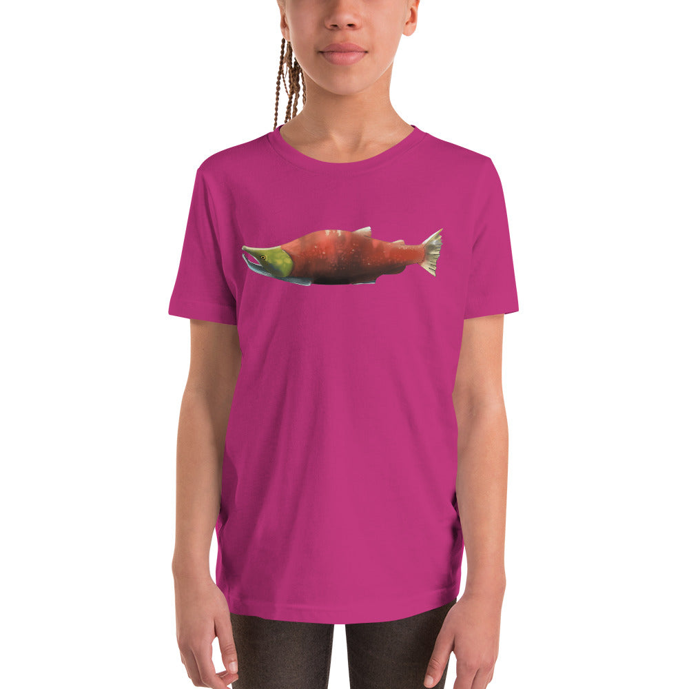 Sockeye Salmon Youth Short Sleeve T-Shirt