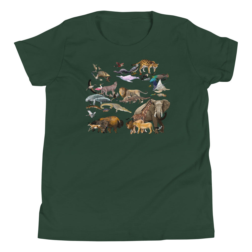 Animals of the World Youth Short Sleeve T-Shirt