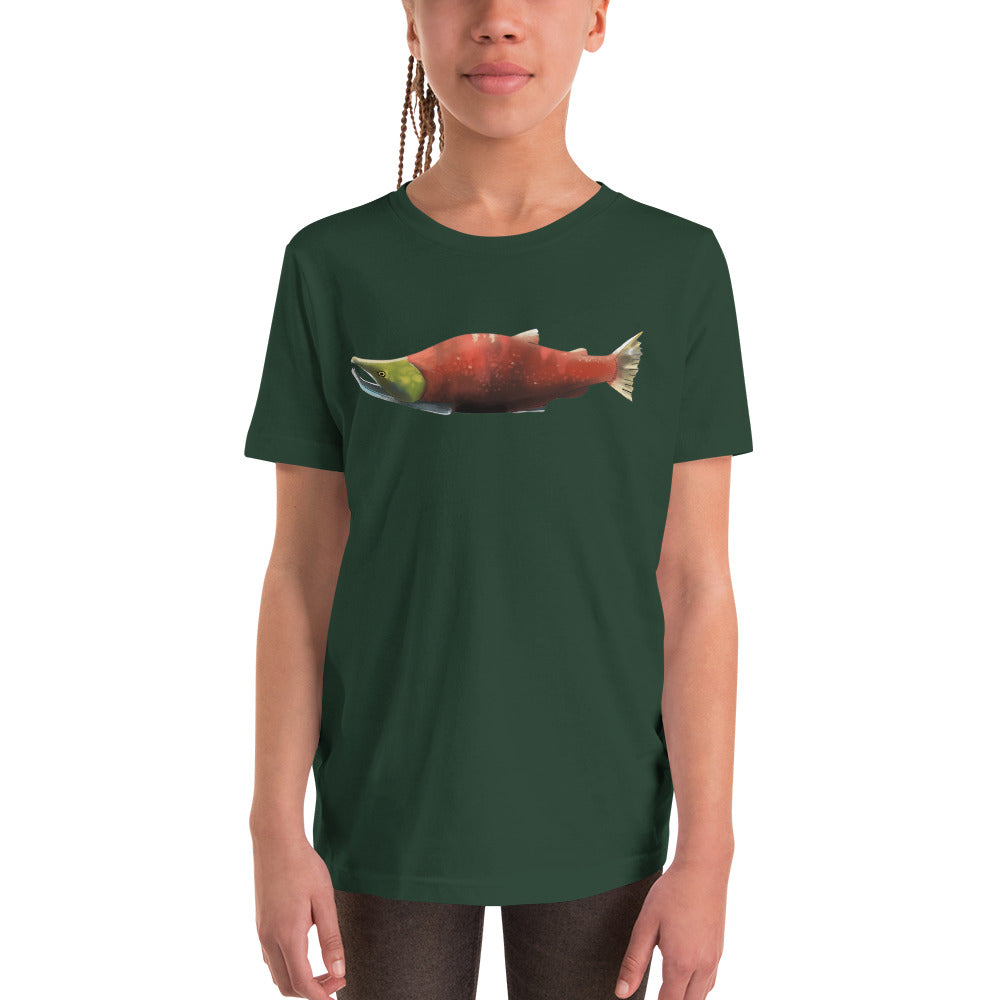 Sockeye Salmon Youth Short Sleeve T-Shirt