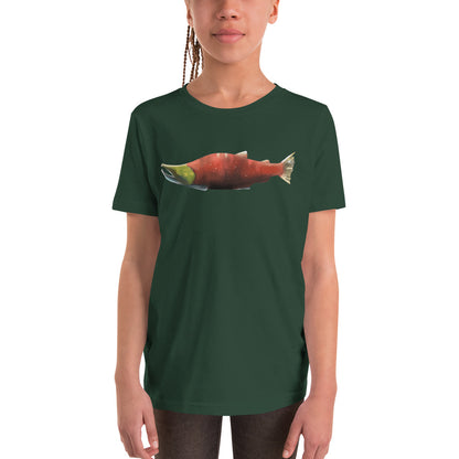 Sockeye Salmon Youth Short Sleeve T-Shirt