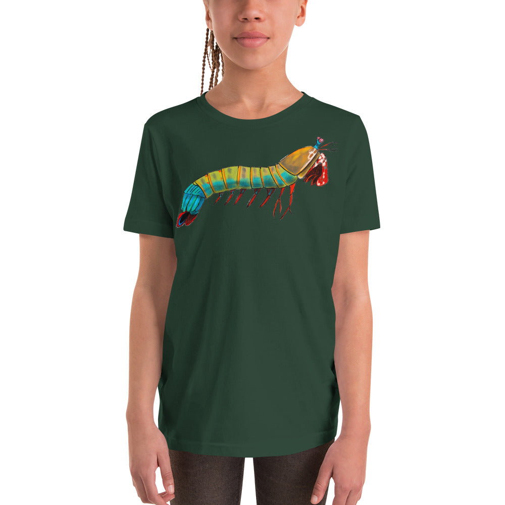 Peacock Mantis Shrimp Youth Short Sleeve T-Shirt