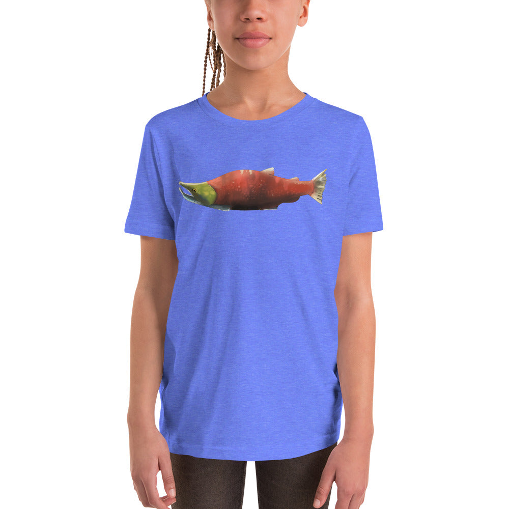 Sockeye Salmon Youth Short Sleeve T-Shirt