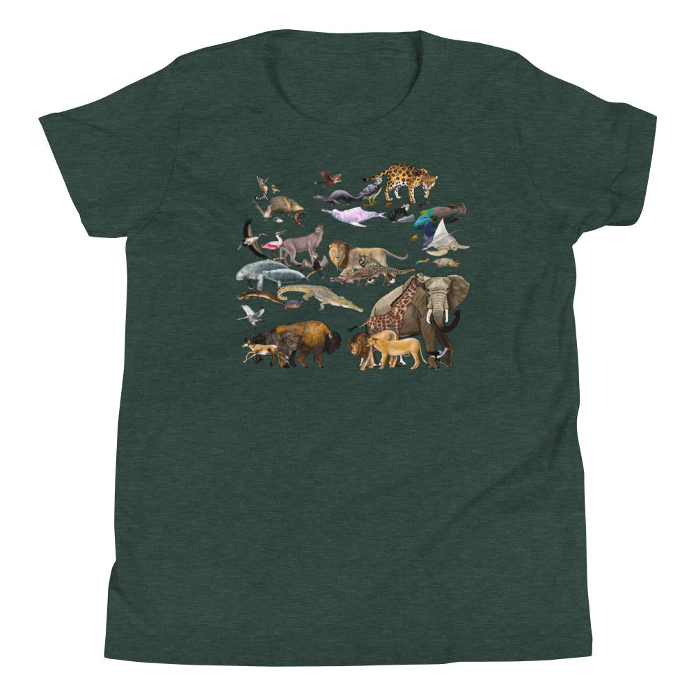 Animals of the World Youth Short Sleeve T-Shirt