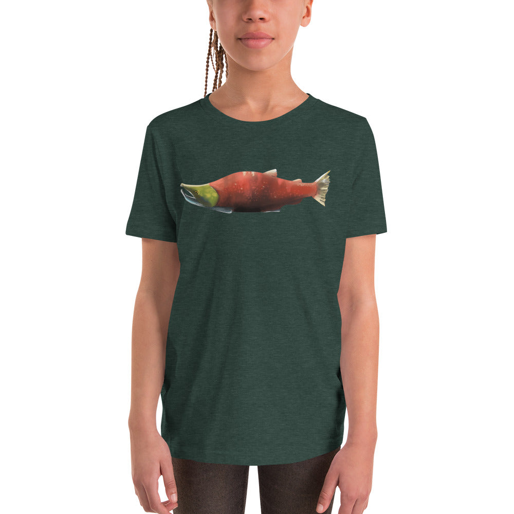 Sockeye Salmon Youth Short Sleeve T-Shirt