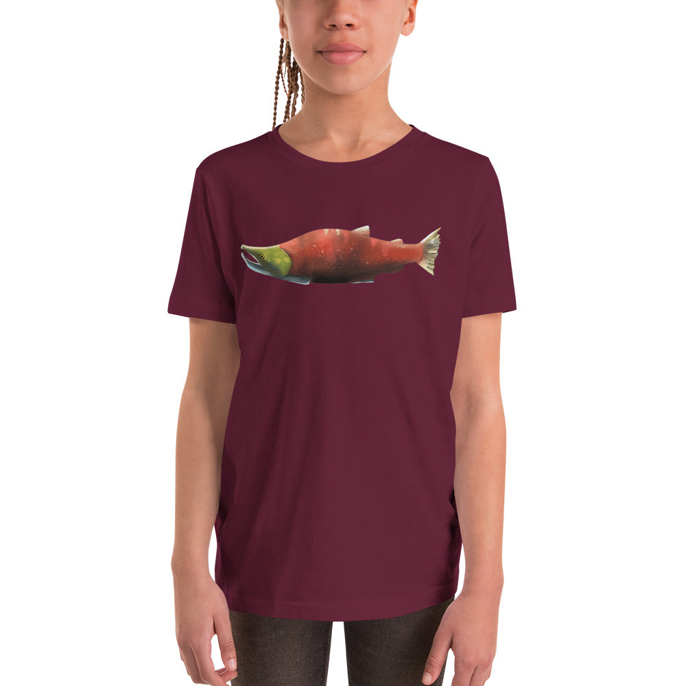 Sockeye Salmon Youth Short Sleeve T-Shirt