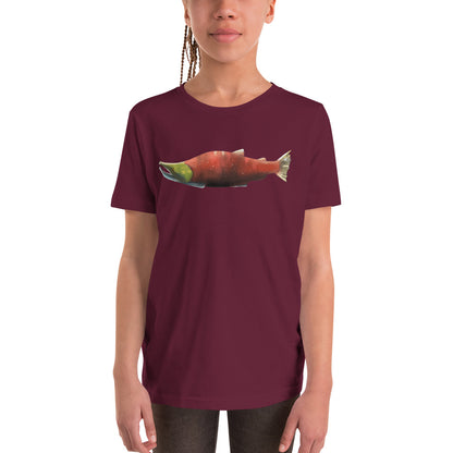 Sockeye Salmon Youth Short Sleeve T-Shirt