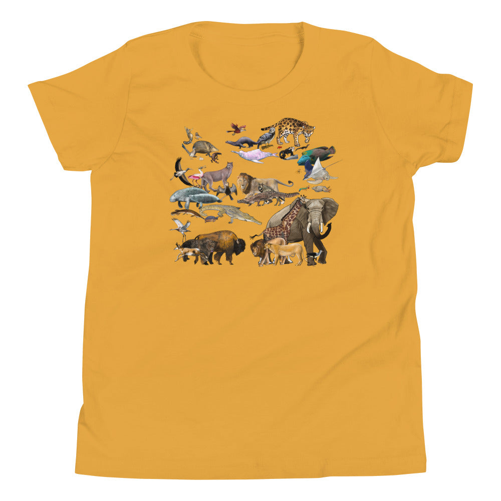Animals of the World Youth Short Sleeve T-Shirt