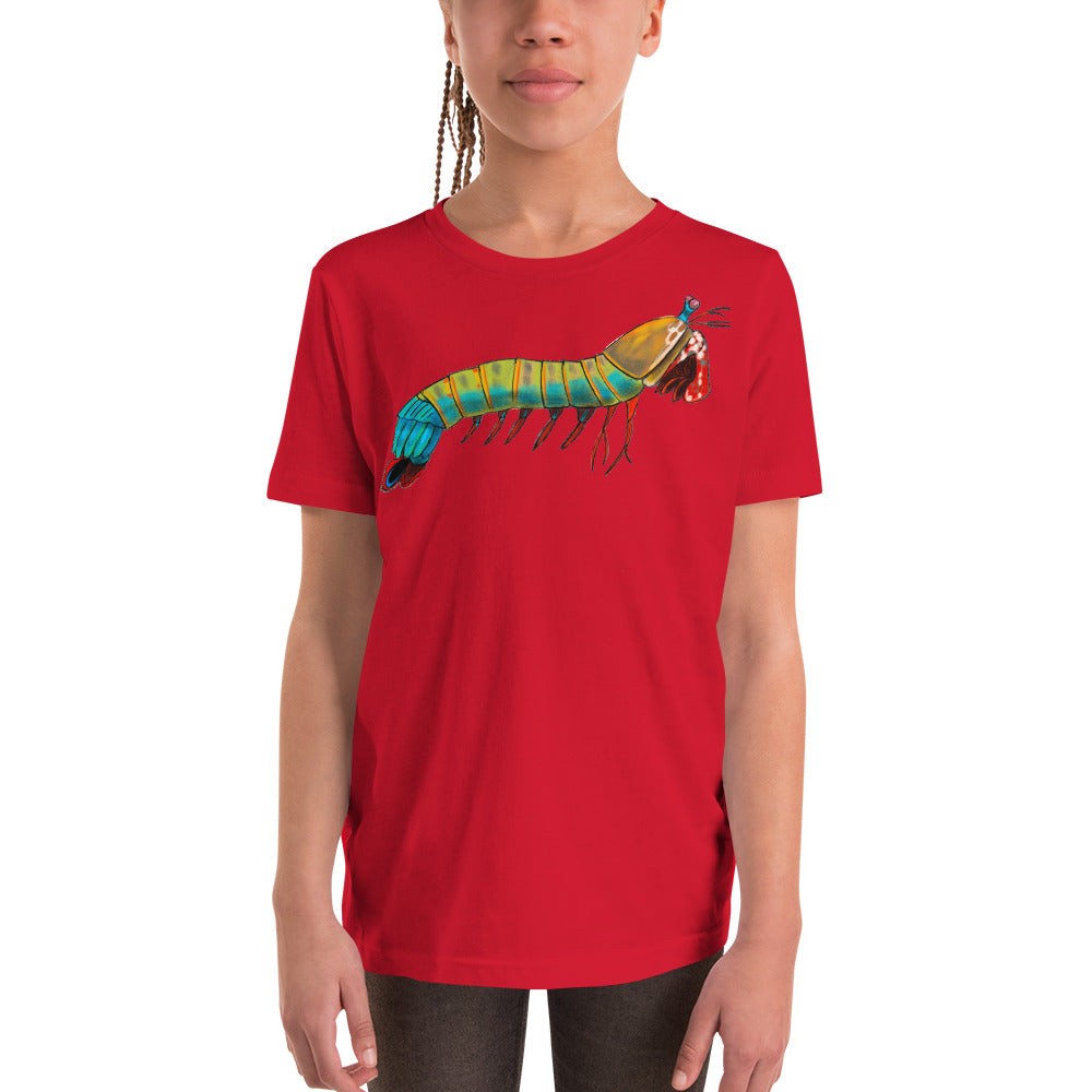 Peacock Mantis Shrimp Youth Short Sleeve T-Shirt