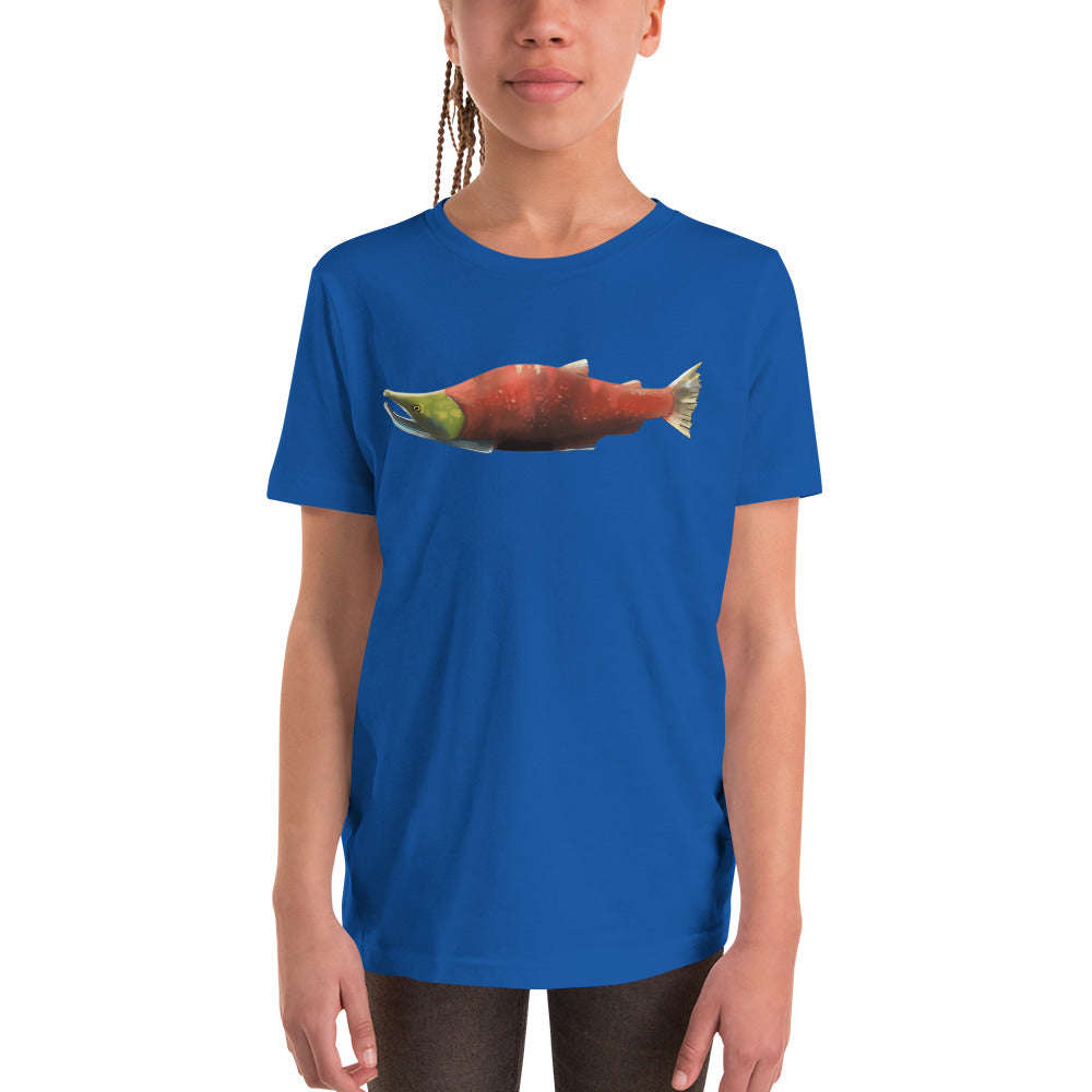 Sockeye Salmon Youth Short Sleeve T-Shirt